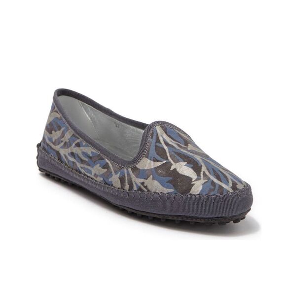 Tod’s Tess Patterned Slip-On Flats, Antracite, New, Size EU 37.5 - Picture 2 of 12
